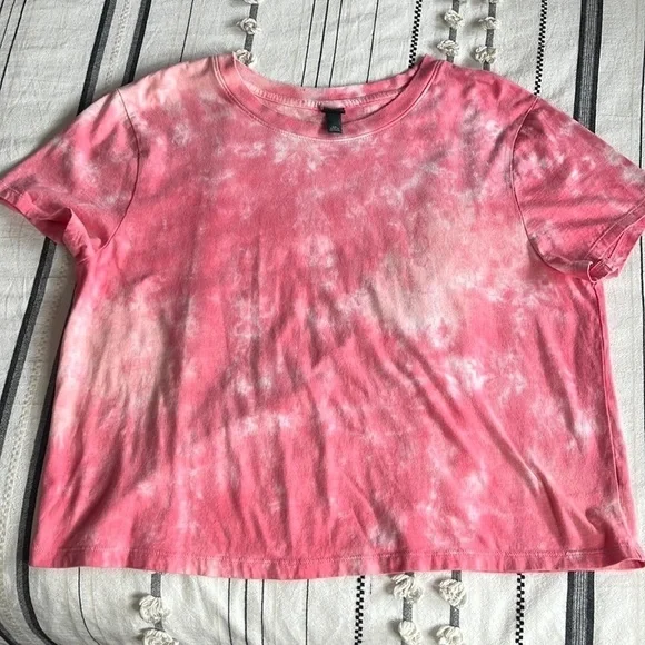 Wild fable • tie dye shirt sleeve cropped tee - Picture 7 of 7